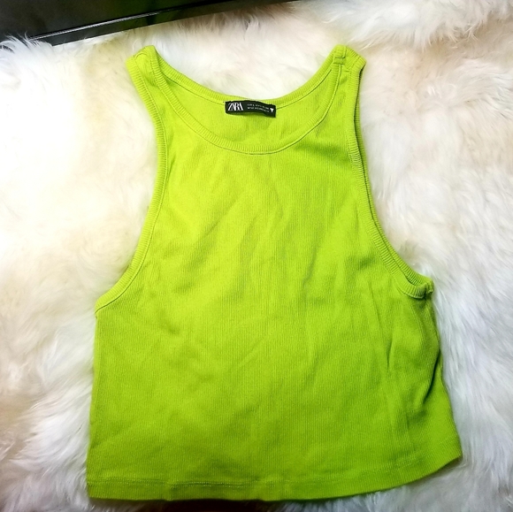ZARA Ribbed crop tops - Picture 3 of 5